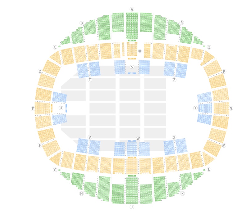 Asueアリーナ大阪座席表